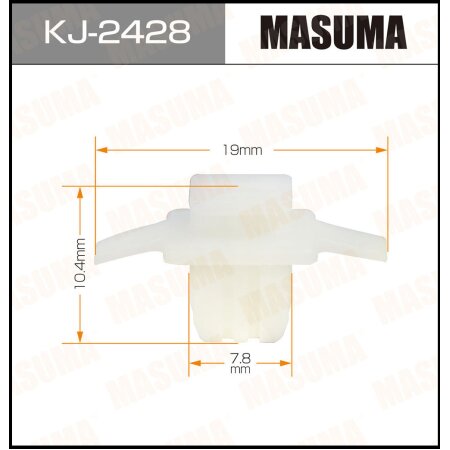 Клипса пластиковая Masuma, KJ-2428