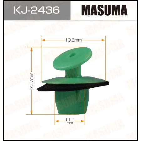 Клипса пластиковая Masuma, KJ-2436