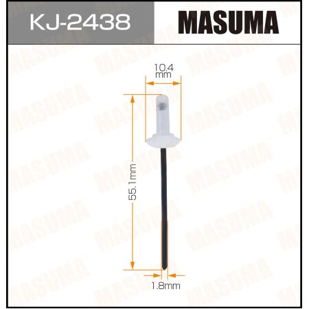 Клипса пластиковая Masuma, KJ-2438
