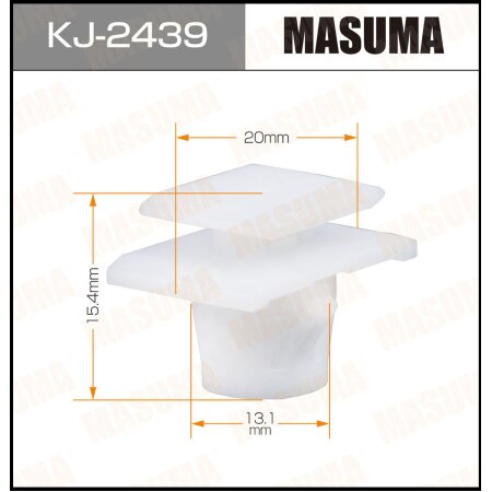 Клипса пластиковая Masuma, KJ-2439