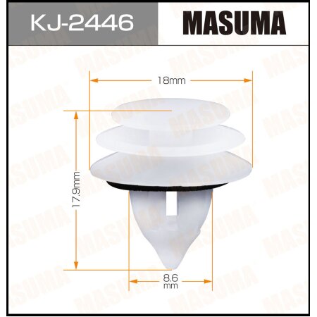 Клипса пластиковая Masuma, KJ-2446