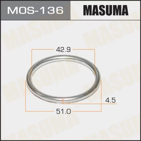 Кольцо уплотнительное глушителя Masuma 43х51.5х4 уп. 5шт, MOS-136