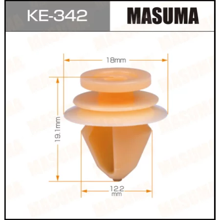 Клипса пластиковая Masuma, KE-342