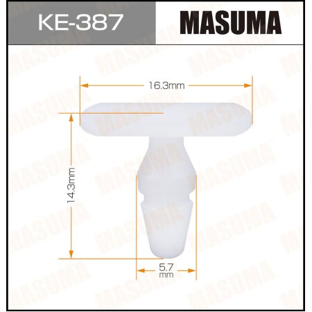 Клипса пластиковая Masuma, KE-387