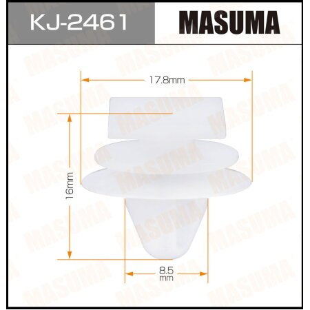 Клипса пластиковая Masuma, KJ-2461