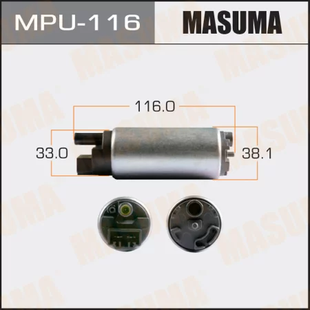 Насос топливный Masuma, графитовый коллектор, MPU-116