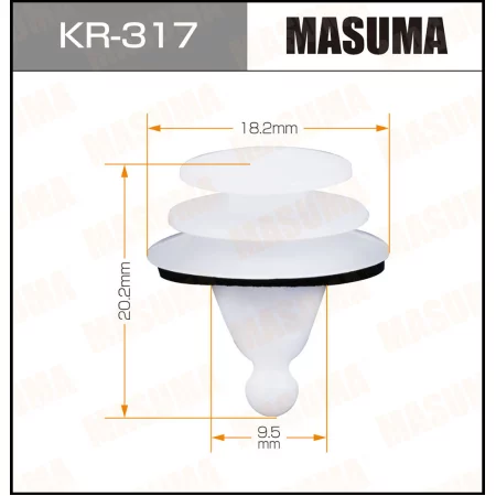 Клипса пластиковая Masuma, KR-317