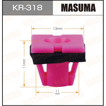 Клипса пластиковая Masuma, KR-318