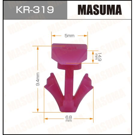 Клипса пластиковая Masuma, KR-319