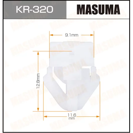Клипса пластиковая Masuma, KR-320