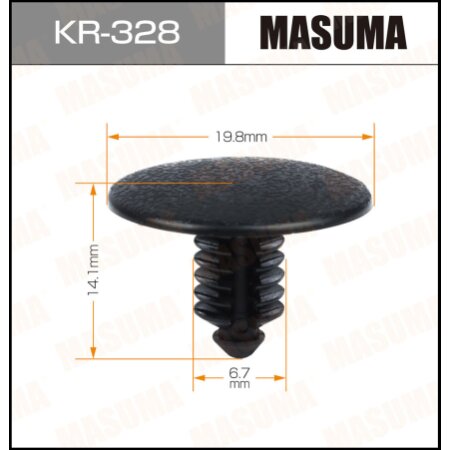 Клипса пластиковая Masuma, KR-328