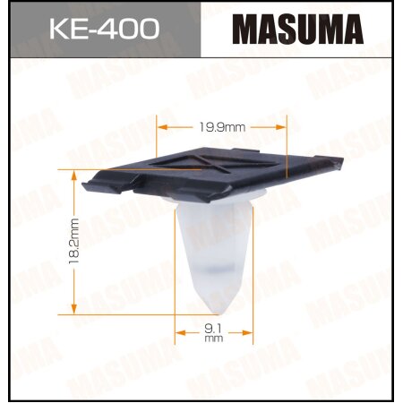 Клипса пластиковая Masuma, KE-400