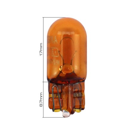 Bulb Masuma WY5W (W2.1x9.5d, T10) 12V 5W ORANGE, L511