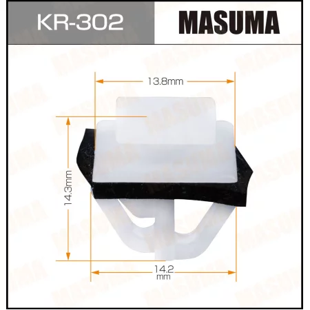 Клипса пластиковая Masuma, KR-302