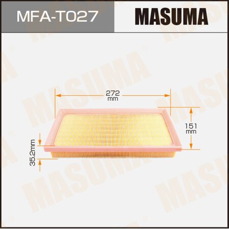 Фильтр воздушный Masuma, MFA-T027