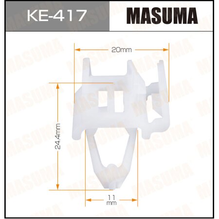 Клипса пластиковая Masuma, KE-417