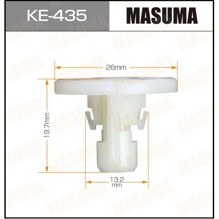 Клипса пластиковая Masuma, KE-435