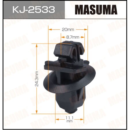 Клипса пластиковая Masuma, KJ-2533