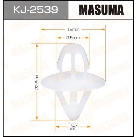 Клипса пластиковая Masuma, KJ-2539