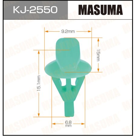 Клипса пластиковая Masuma, KJ-2550