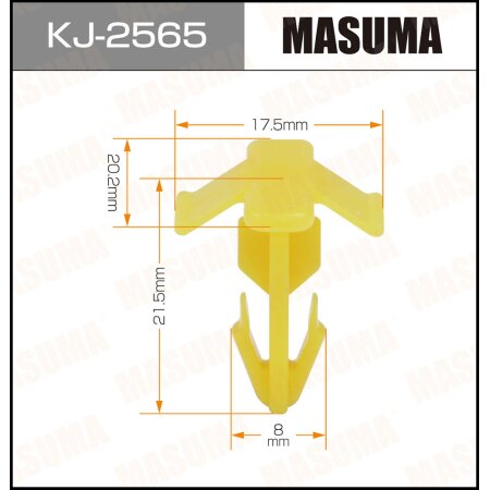 Клипса пластиковая Masuma, KJ-2565