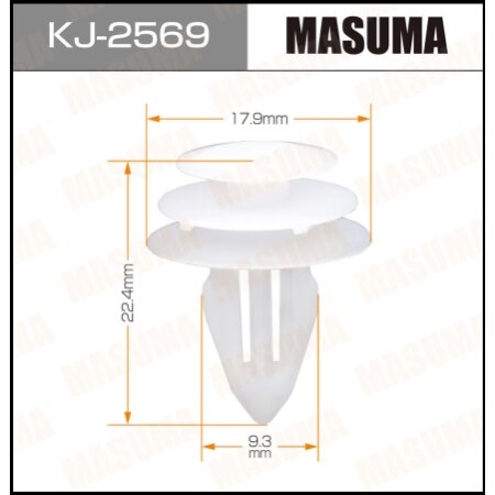 Клипса пластиковая Masuma, KJ-2569