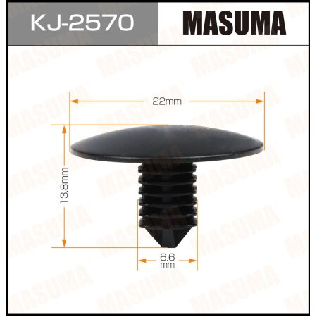 Клипса пластиковая Masuma, KJ-2570