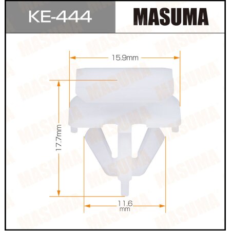 Клипса пластиковая Masuma, KE-444