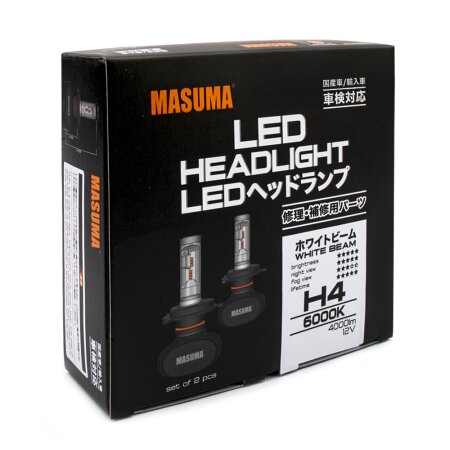 MASUMA L640, Лампы светодиодные LED H4 18W 6000K 4000Lm P43T (серия S1 ...