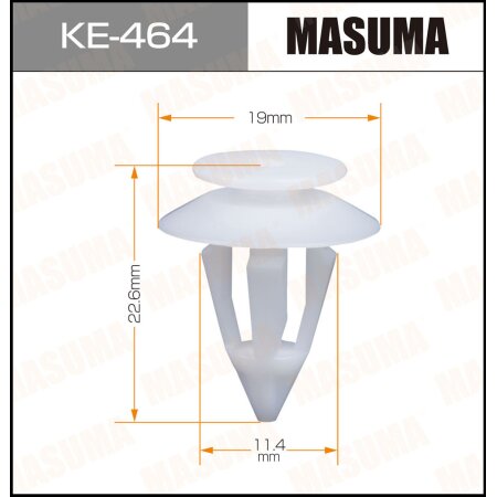 Клипса пластиковая Masuma, KE-464
