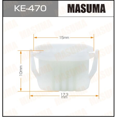 Клипса пластиковая Masuma, KE-470