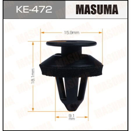 Клипса пластиковая Masuma, KE-472