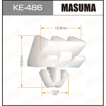 Клипса пластиковая Masuma, KE-486