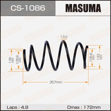 Пружина подвески Masuma, CS-1086