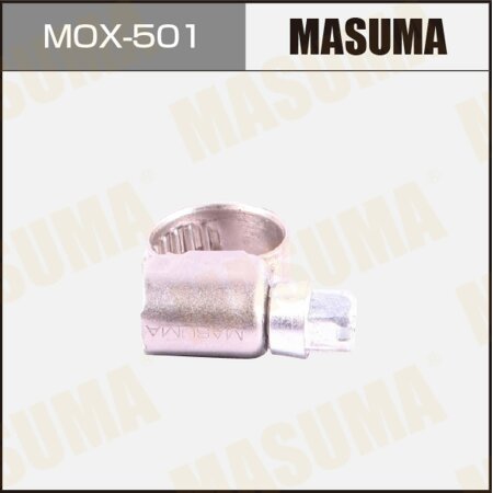 Хомут червячный MASUMA, 8-12mm / H-9mm (нержавеющая сталь), MOX-501