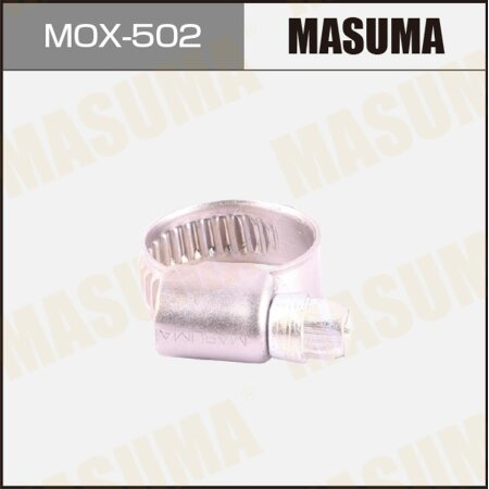 Хомут червячный MASUMA, 12-18mm / H-9mm (нержавеющая сталь), MOX-502