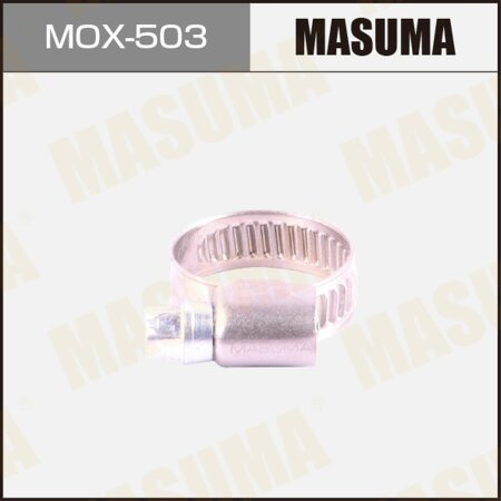 Хомут червячный MASUMA, 12-22mm / H-9mm (нержавеющая сталь), MOX-503