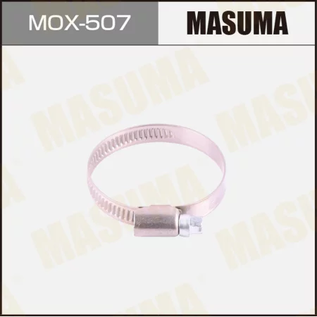 Хомут червячный MASUMA, 32-50mm / H-9mm (нержавеющая сталь), MOX-507