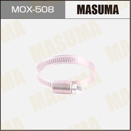 Хомут червячный MASUMA, 35-50mm / H-9mm (нержавеющая сталь), MOX-508