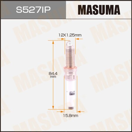 Свеча зажигания иридий+платина SILZKGR8B8S Masuma, S527IP