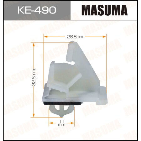 Клипса пластиковая Masuma, KE-490