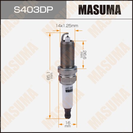 Свеча зажигания платина+платина PLZFR6A-11S Masuma, S403DP