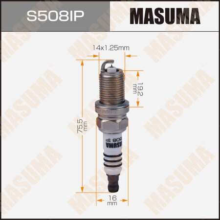 Свеча зажигания иридий+платина PFR8S8EG(94460) Masuma, S508IP