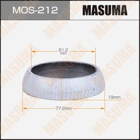 Кольцо уплотнительное глушителя Masuma 61.2x77.2x19, MOS-212