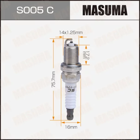 Свеча зажигания никелевая BKR5E-11(6953) Masuma, S005C