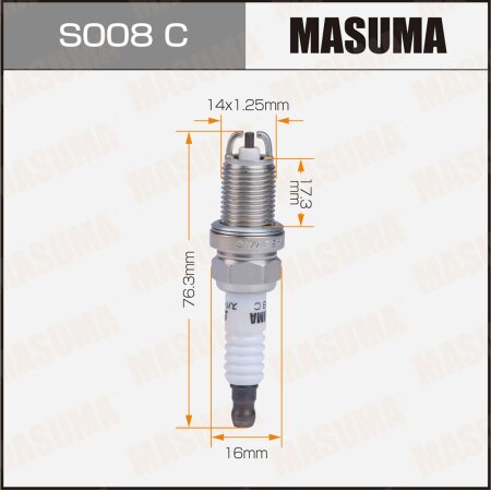 Свеча зажигания никелевая BKR6EKB-11(3583) Masuma, S008C
