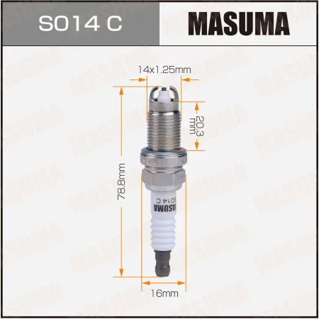 Свеча зажигания никелевая BKR6EKUC(1013) Masuma, S014C