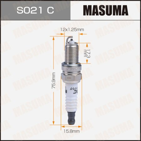 Свеча зажигания никелевая DCPR7E(3932) Masuma, S021C