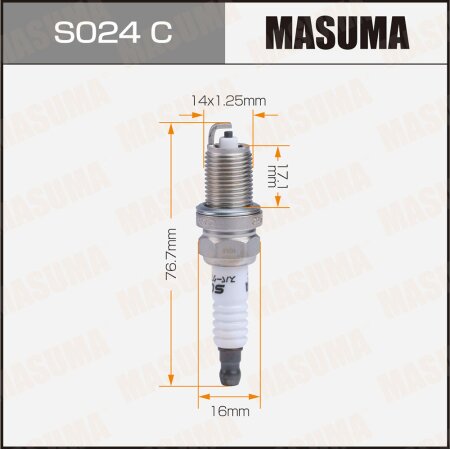 Свеча зажигания никелевая BKR6EY-11(4368)Masuma, S024C