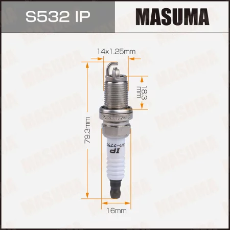 Свеча зажигания иридий+платина HB6AIX-11P Masuma, S532IP